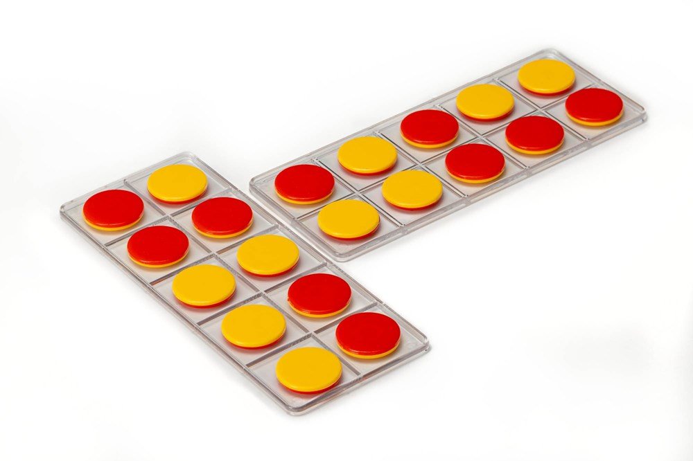 ABC Essentials Tens Frames Boards and Red/Yellow Counter - Classroom Kit - ABC School Supplies