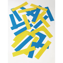 Everyday Throw Down Line and Corner Set - Blue/Yellow - Pack of 24