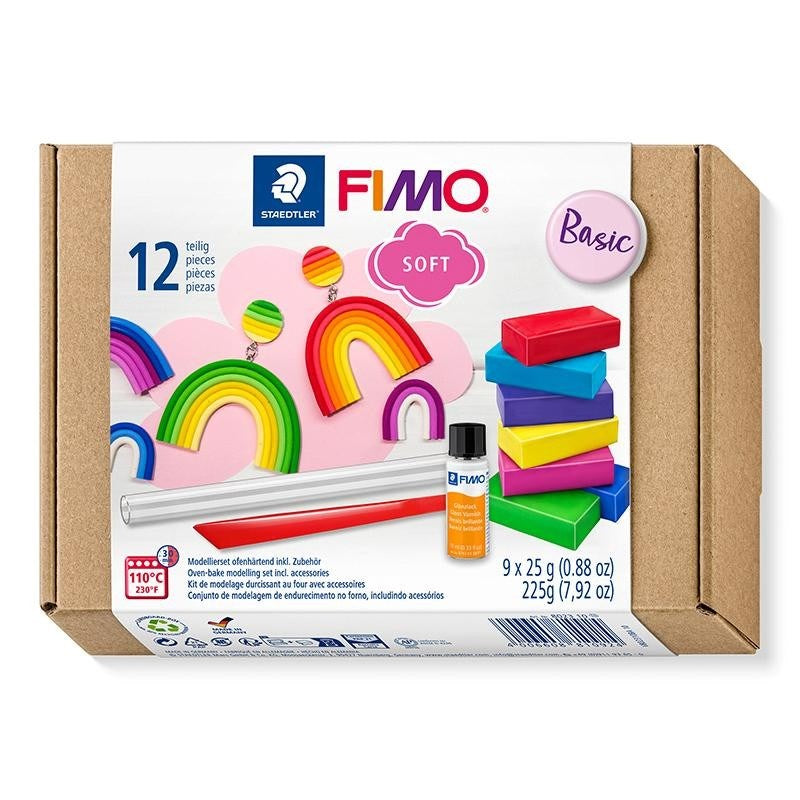 Fimo Soft Basic Colours Starter Kit 25g Pack of 9
