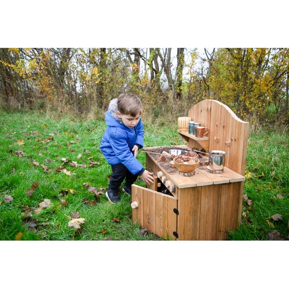 Outdoor Rustic Wooden Kitchen From Hope