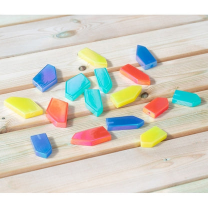 Iridescent Resin Loose Parts 16Pk
