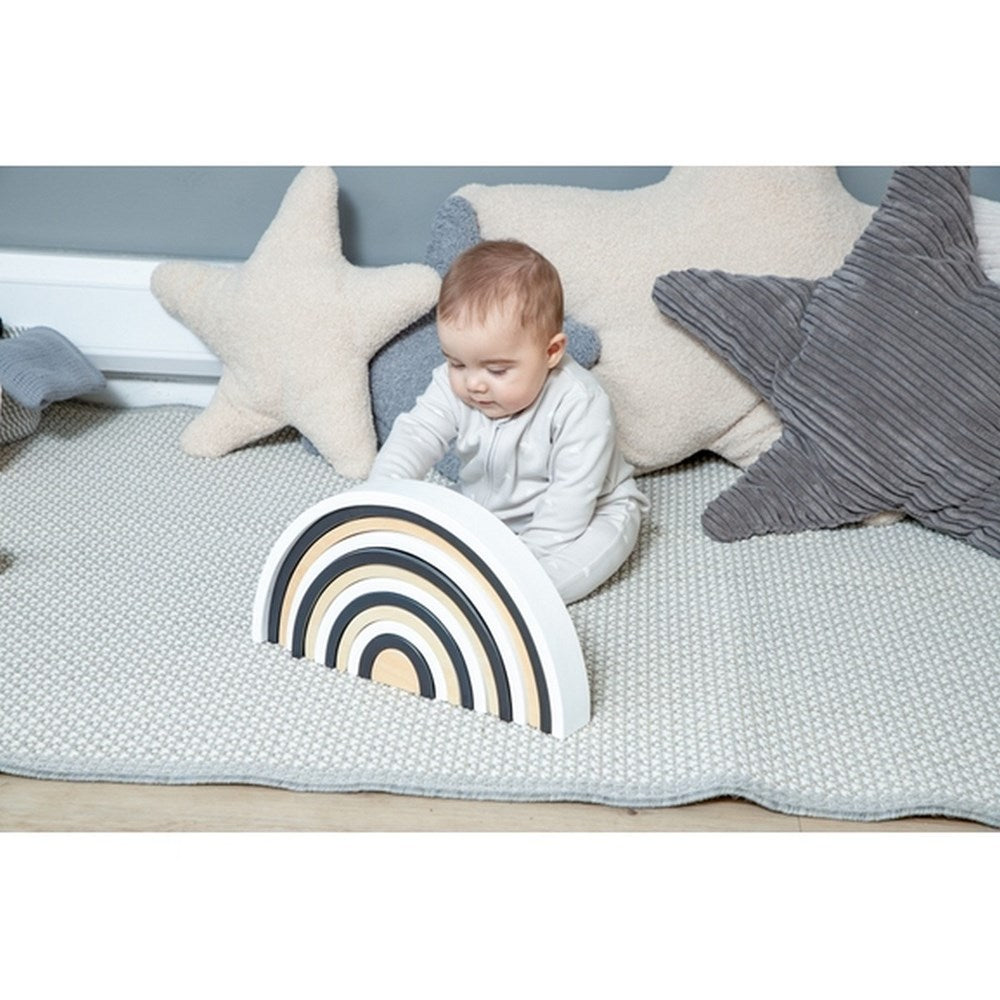 Monochrome Wooden Stacking Rainbow