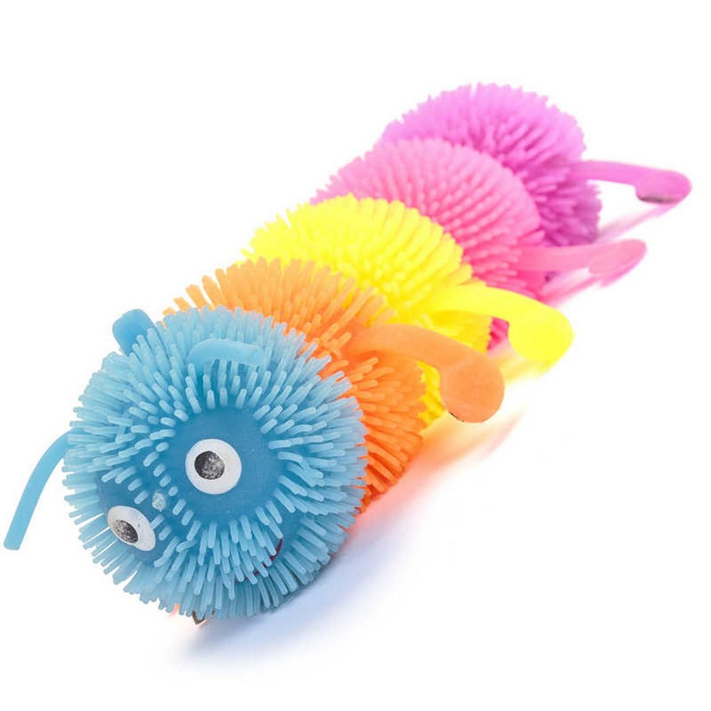 Flashing Squashy Caterpillar Sensory Toy