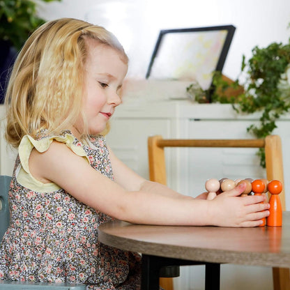 Freckled Frog Peg People around the World Set of 10