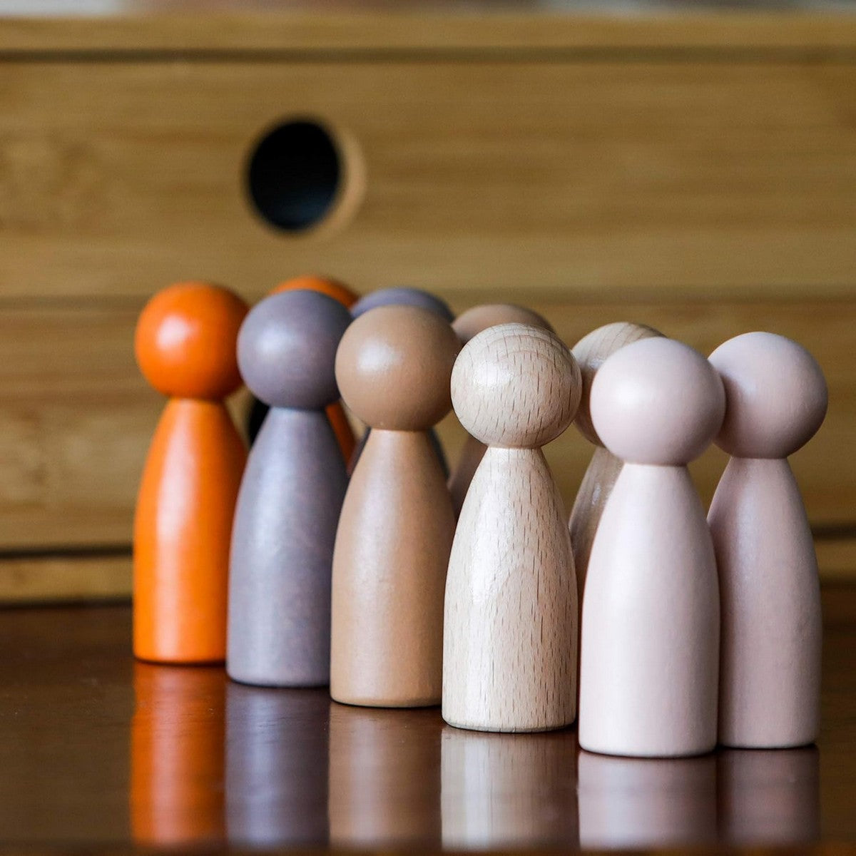 Freckled Frog Peg People around the World Set of 10