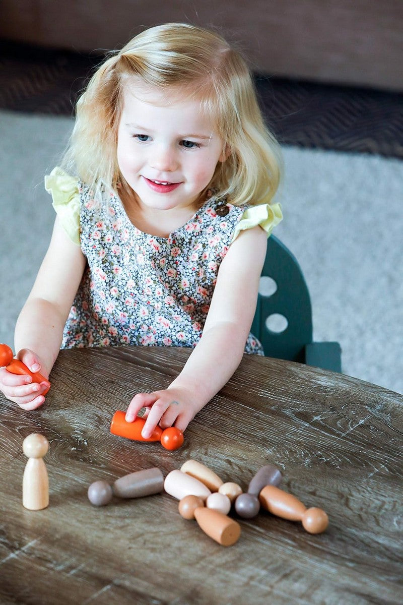 Freckled Frog Peg People around the World Set of 10