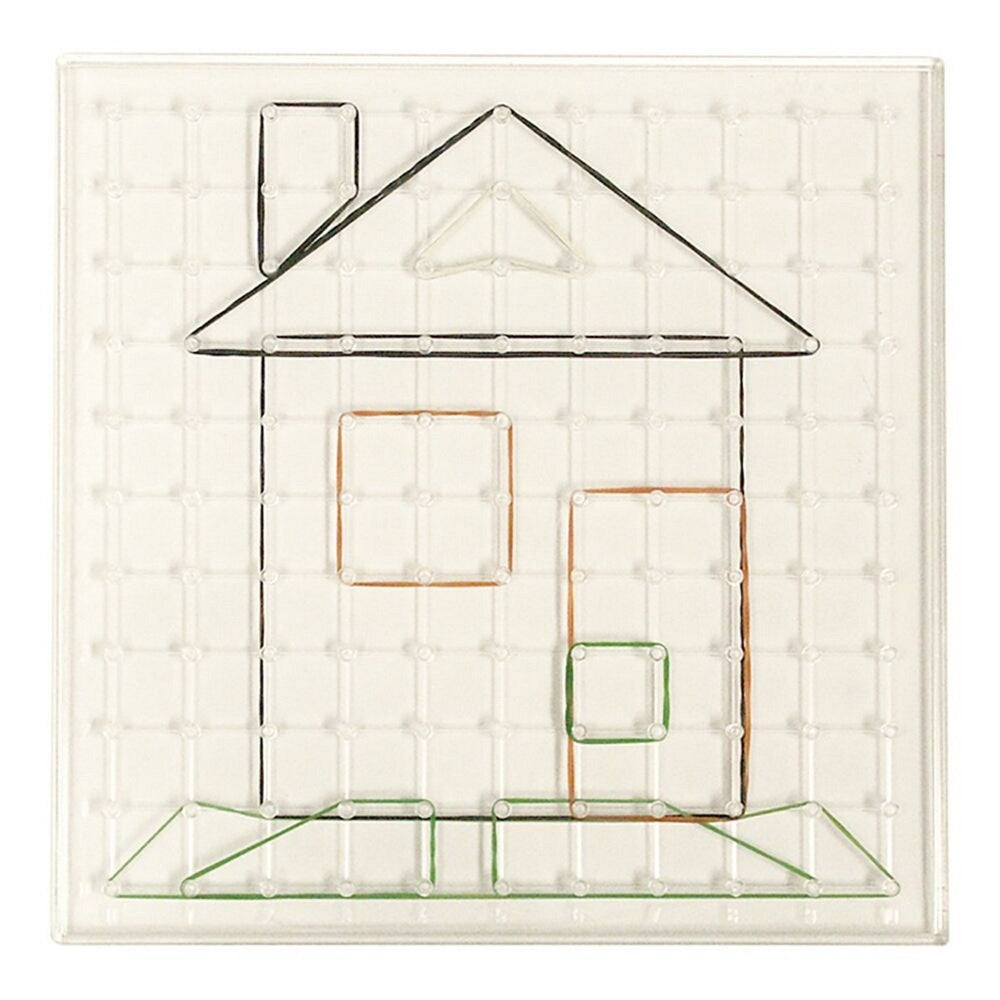 Miniland 6 Geoboards Set (23 cm transparent)