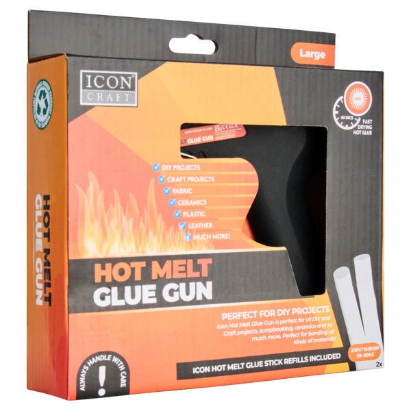 Hot Melt Large Glue Gun - Black