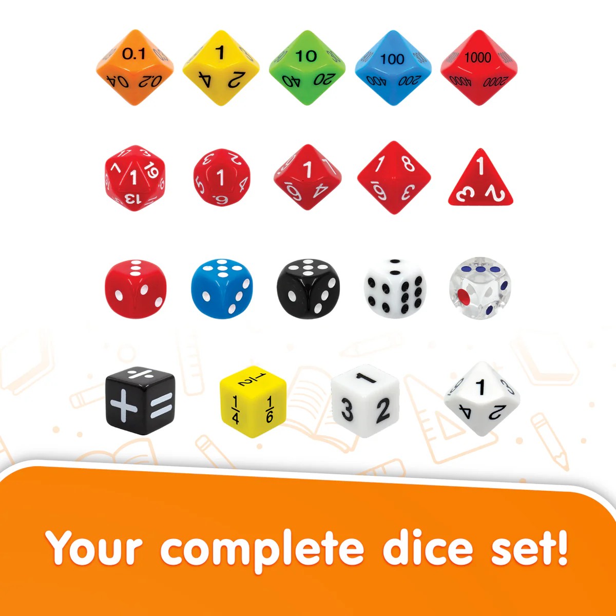 Junior Learning Multipack of Dice 150pcs