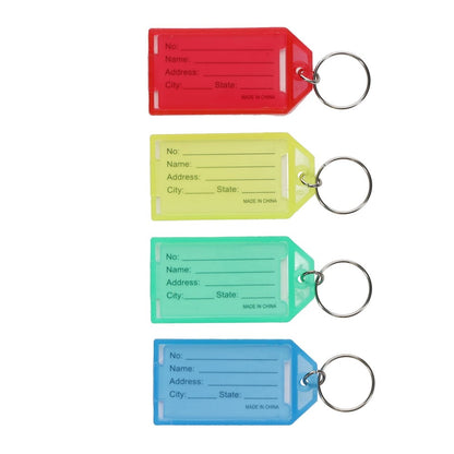 Name Tag Keychains Pack of 4