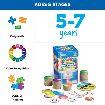 Learning Resources POP For Addition & Subtraction™ Game