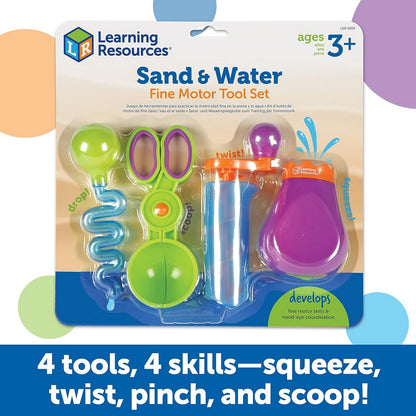 Learning Resources Sand & Water Fine Motor Tool Set