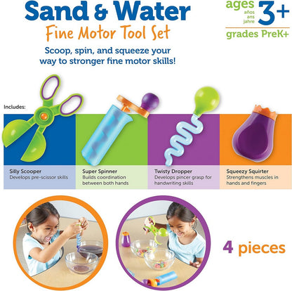 Learning Resources Sand & Water Fine Motor Tool Set