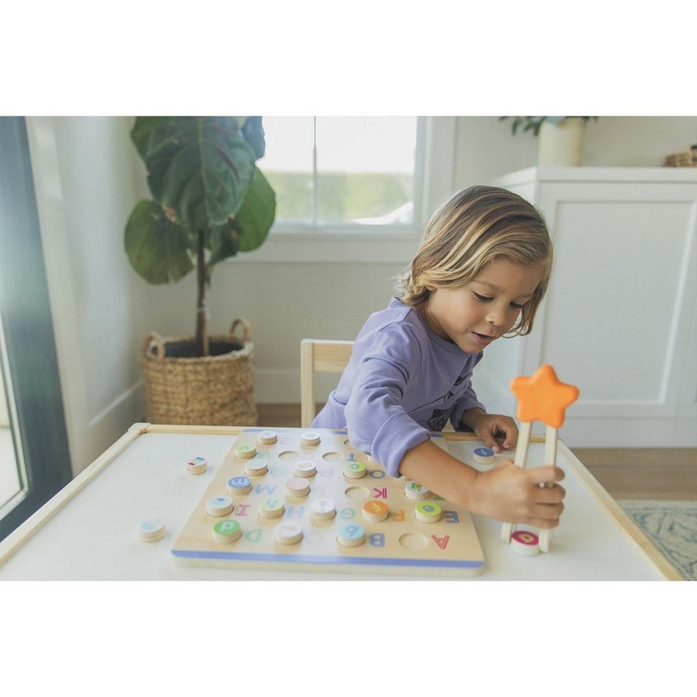 ABC & Letter Sounds Wooden Puzzle - ABC School Supplies