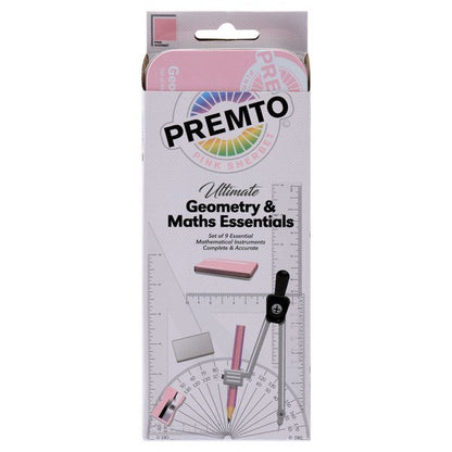 Premto Maths Set 9pcs - Pink Sherbet