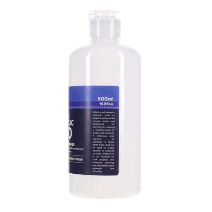 500ml Acrylic Gesso Canvas Primer - White