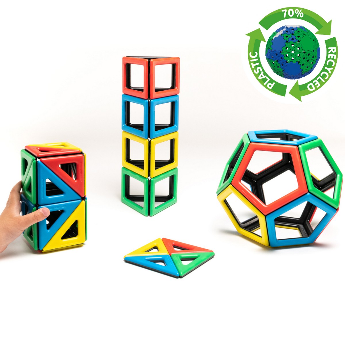 Magnetic Polydron Extra Shapes Kit