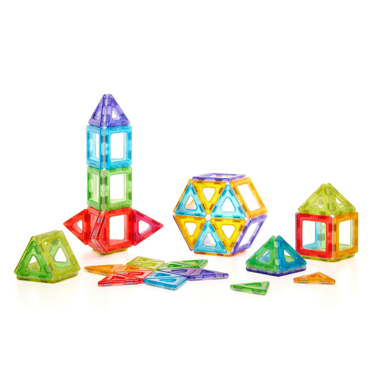 Translucent Magnetic Polydron 64 Piece Set