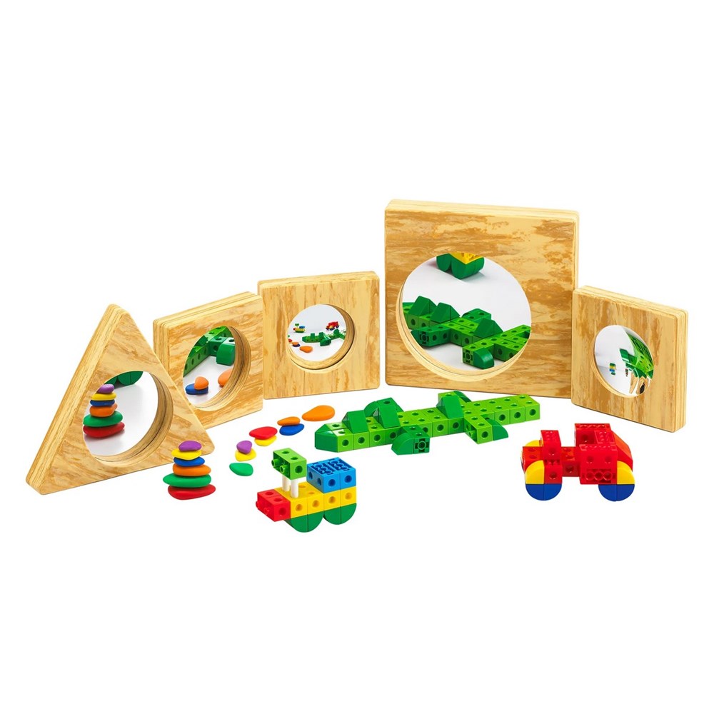 **Pony Mirror (Wood Colour) Set of 5