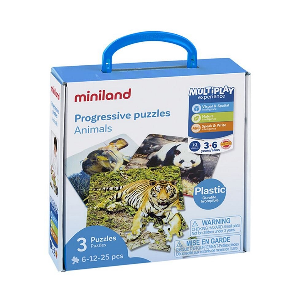 Miniland 3 Progressive Puzzles - Plant Life