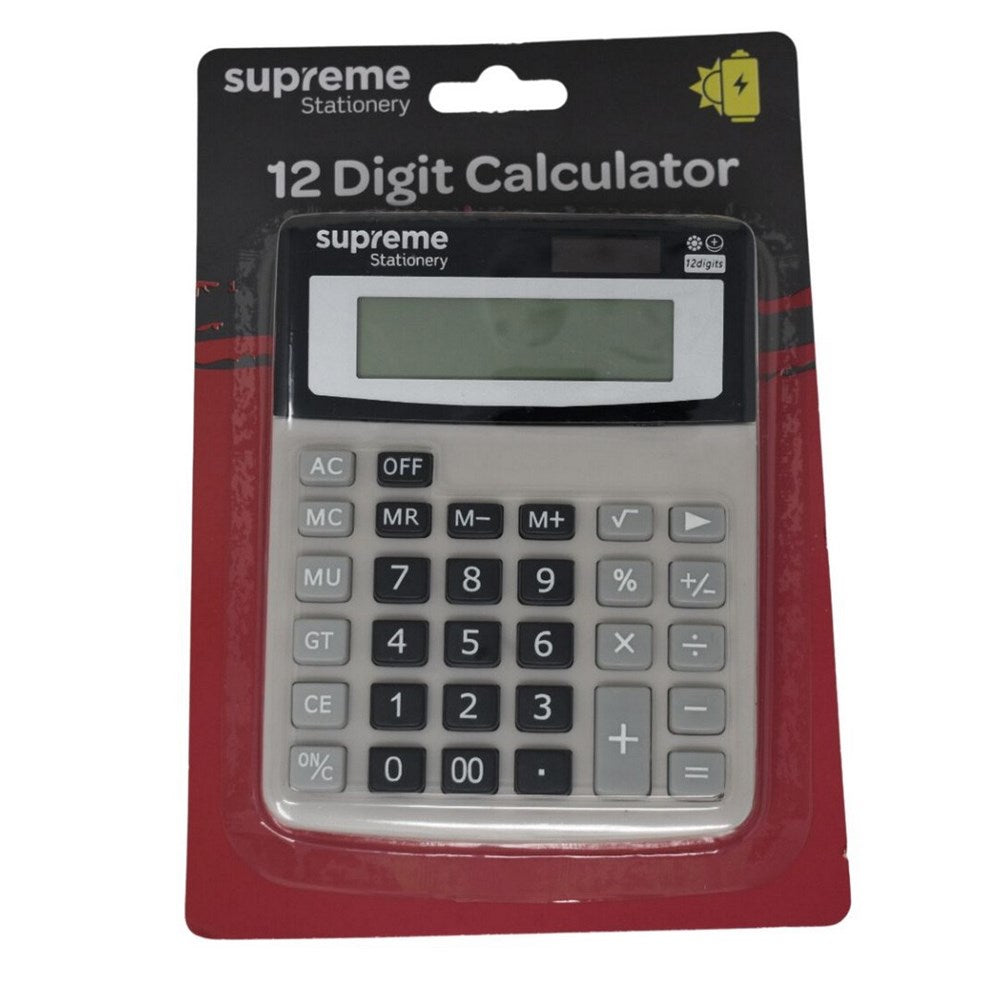 Supreme 12 Digit Desktop Calculator