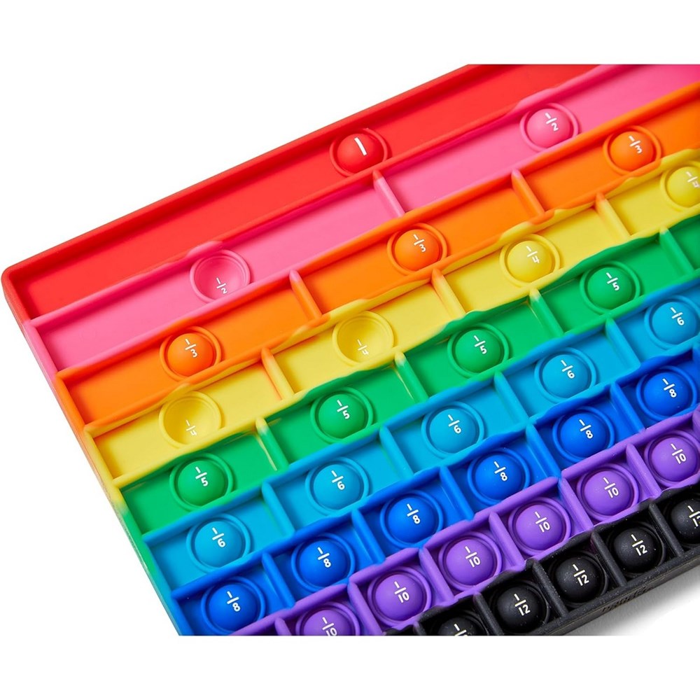 Learning Resources Rainbow Fraction Sensory Bubble Popper