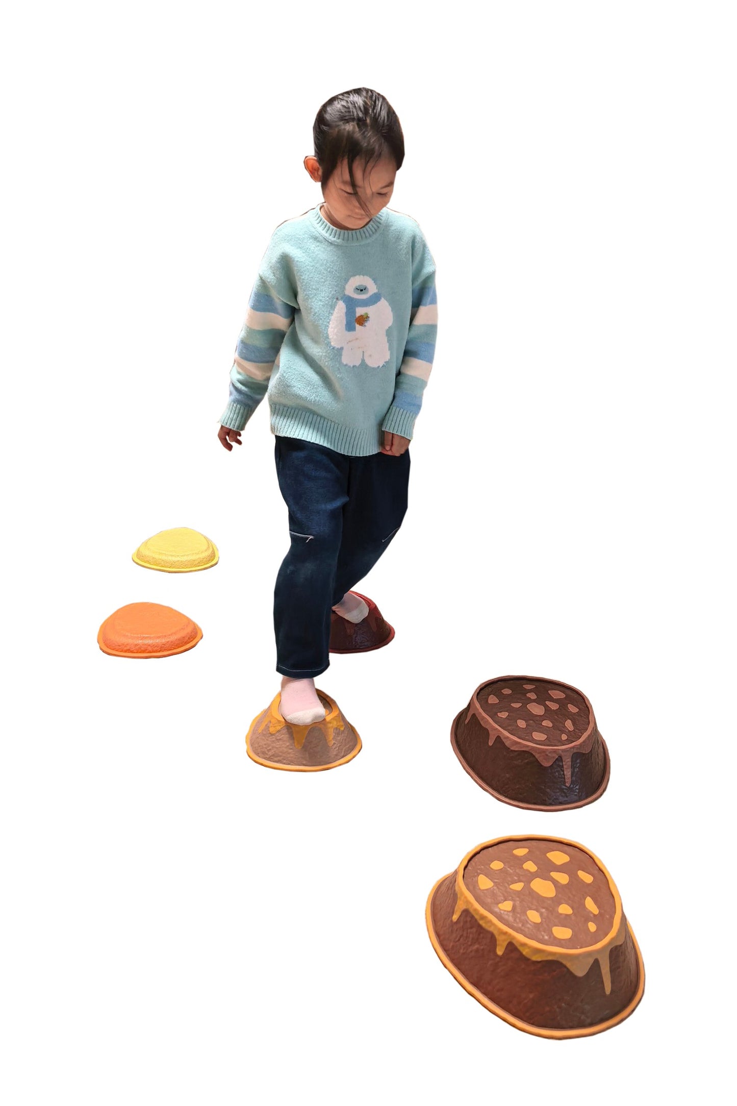 Cleverco Sensory Volcano Stepping Stones Set of 6