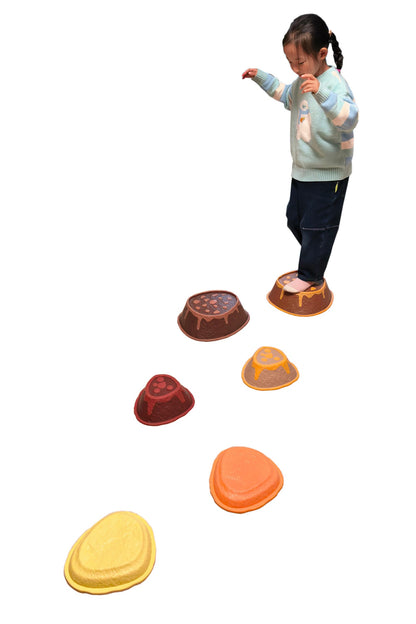Cleverco Sensory Volcano Stepping Stones Set of 6
