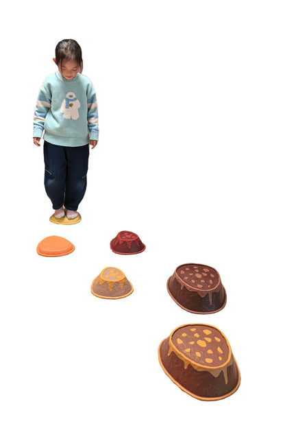 Cleverco Sensory Volcano Stepping Stones Set of 6