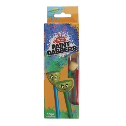 World Of Colour Sponge Dabbers Paintbrushes Tube Of 10