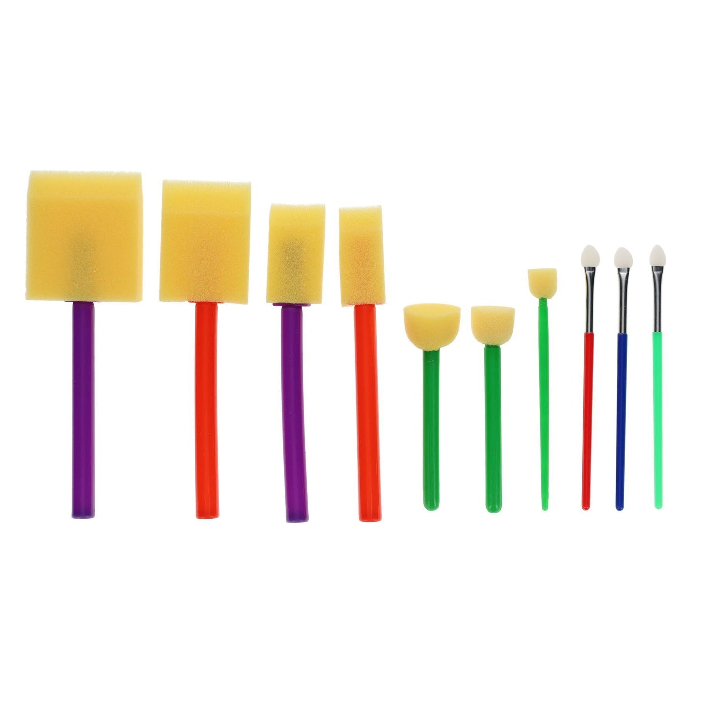 World Of Colour Sponge Dabbers Paintbrushes Tube Of 10