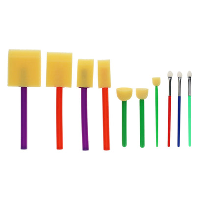 World Of Colour Sponge Dabbers Paintbrushes Tube Of 10
