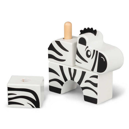 **Stack and Play Wooden Safari Animals