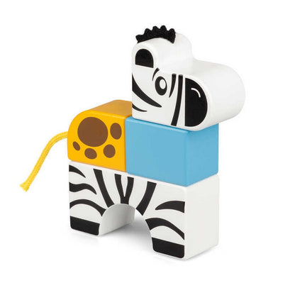 **Stack and Play Wooden Safari Animals