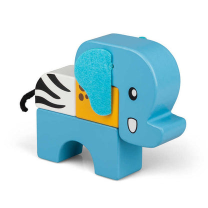 **Stack and Play Wooden Safari Animals