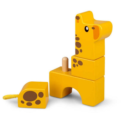 **Stack and Play Wooden Safari Animals