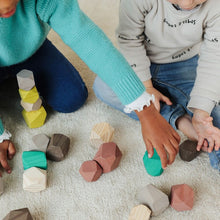 Miniland Towering wood stones 18 pieces