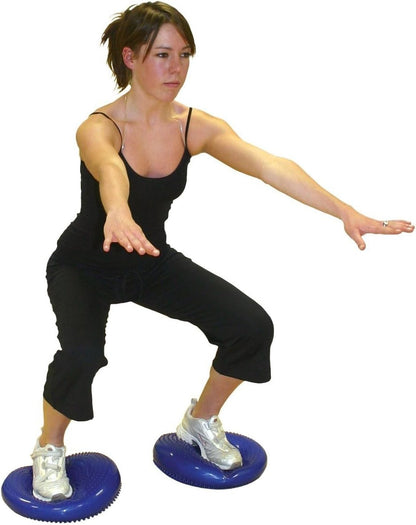 CleverCo Air Stability Wobble Cushion & Pump - Blue