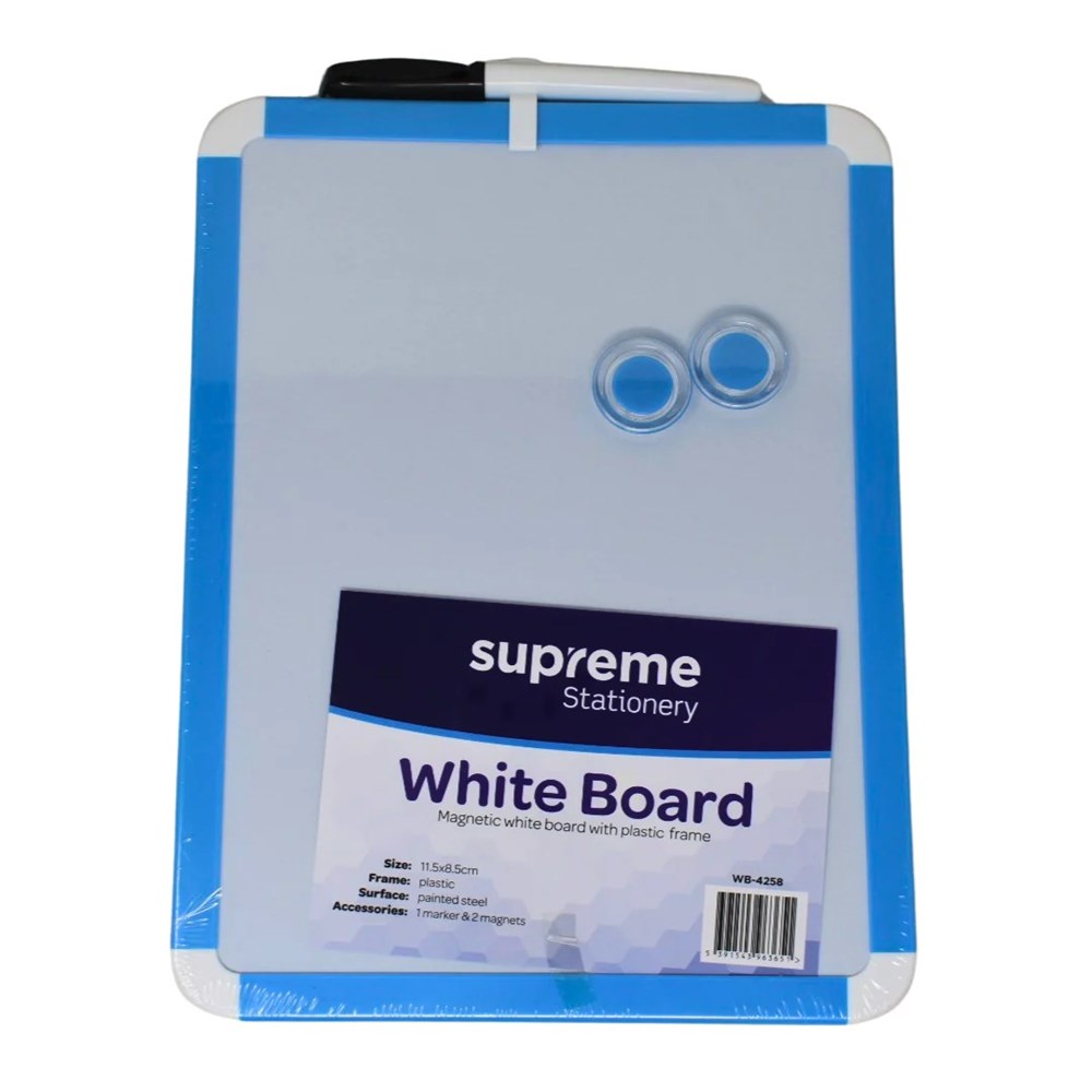 Supreme Magnetic Dry Wipe Whiteboard With Dry Wipe Marker