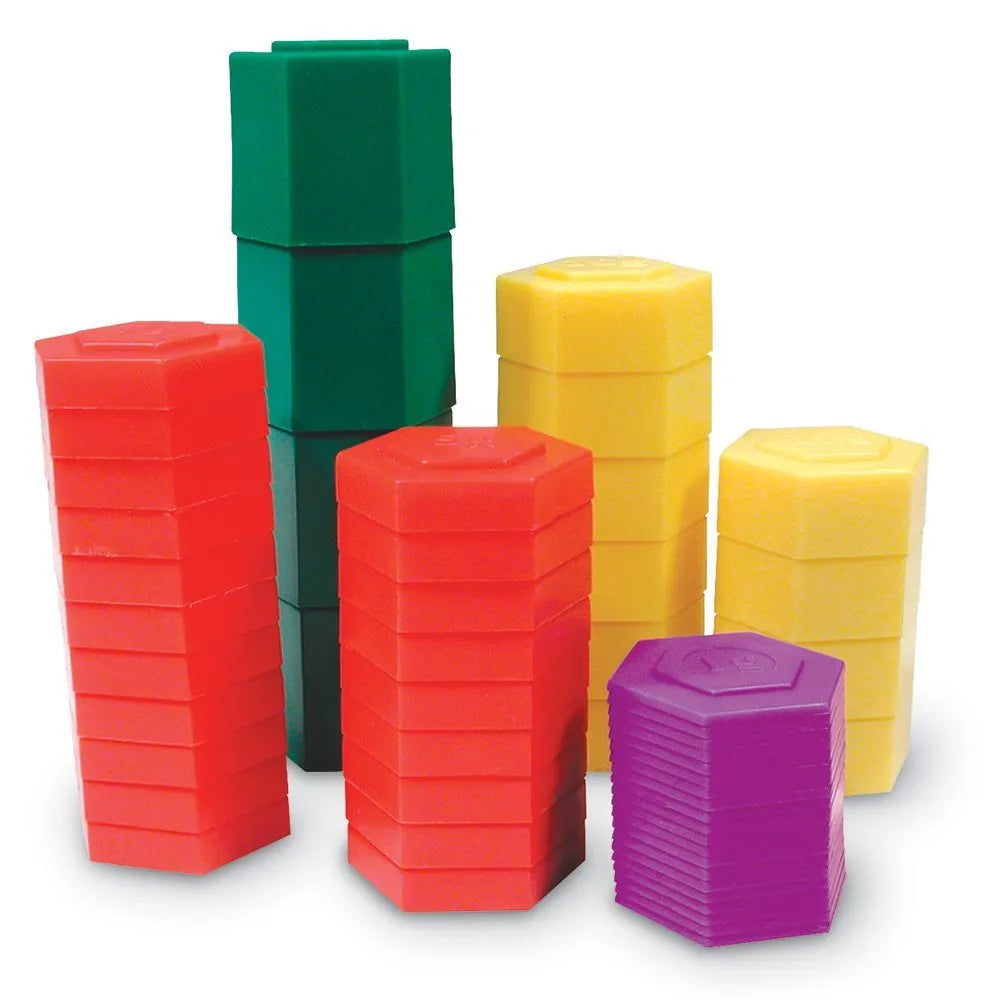 Learning Resources Hexagram Metric Weight Set (Set of 54)