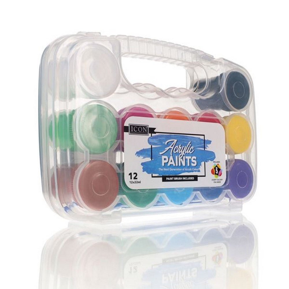 Acrylic Paint Set 12 X 22Ml - ABC School Supplies