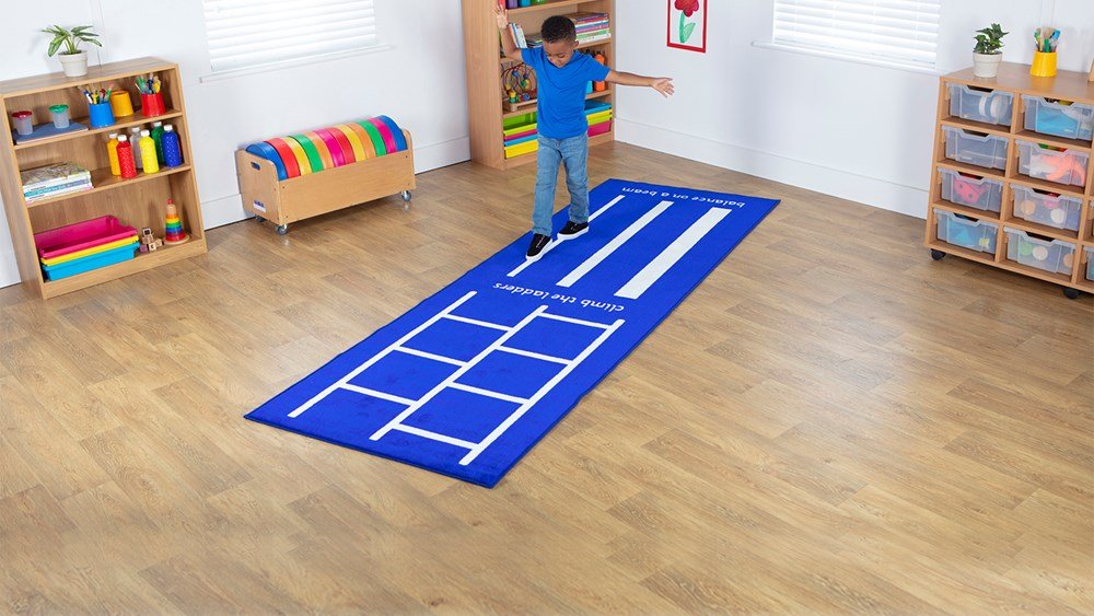 **Activity Carpet 1 3X1M - Balance Beam And Ladders - ABC School Supplies