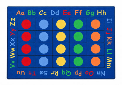 Alphabet Rectangular Carpet 257x180cm - ABC School Supplies