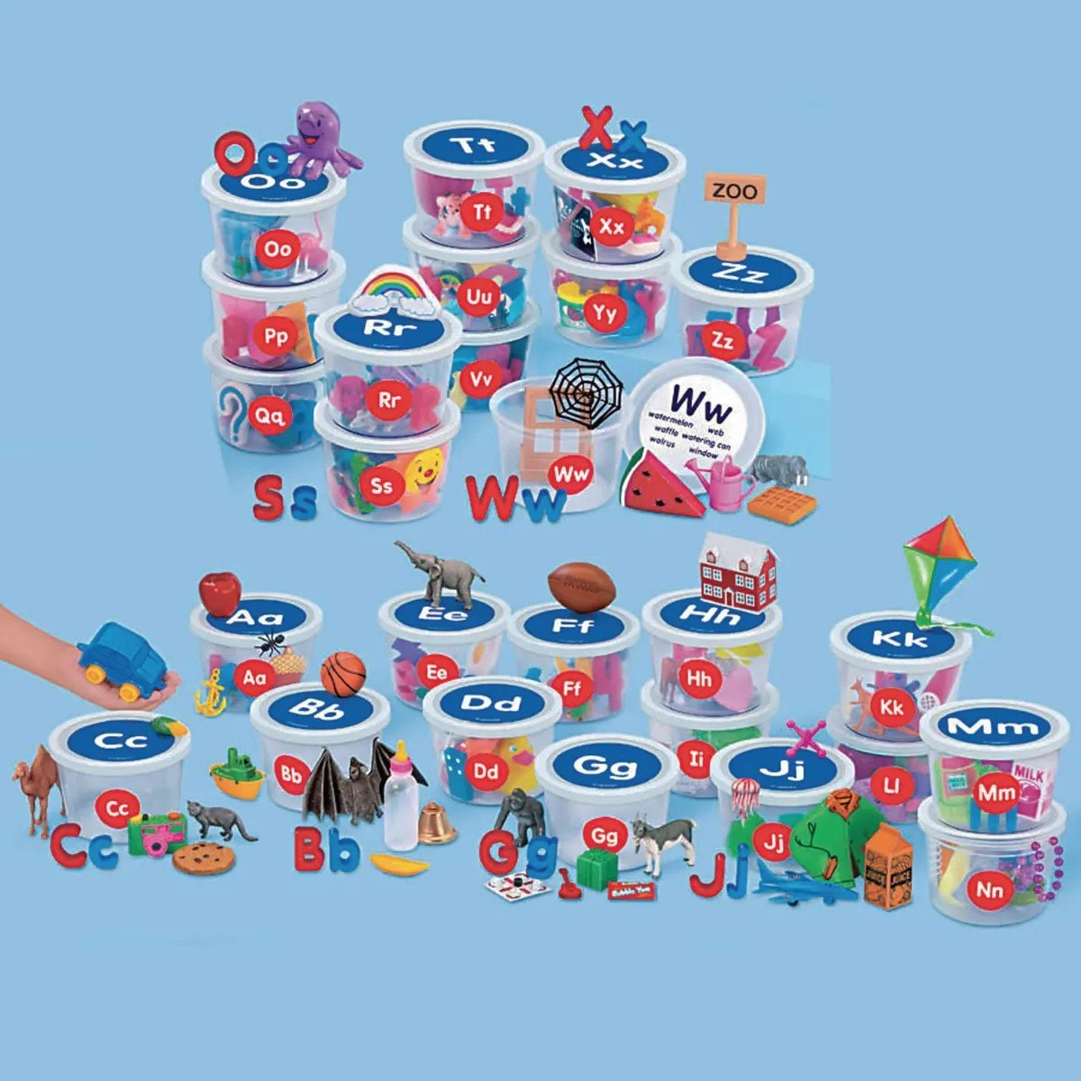 Alphabet Sounds Teaching Tubs - Pack Of 26 - ABC School Supplies