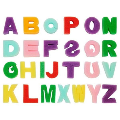 Alphabet Sponge Painting Set - Upper Case Letters - ABC School Supplies