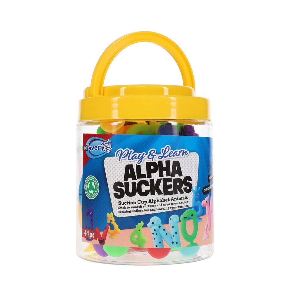 Alphabet Suckers Tub of 41 - ABC School Supplies