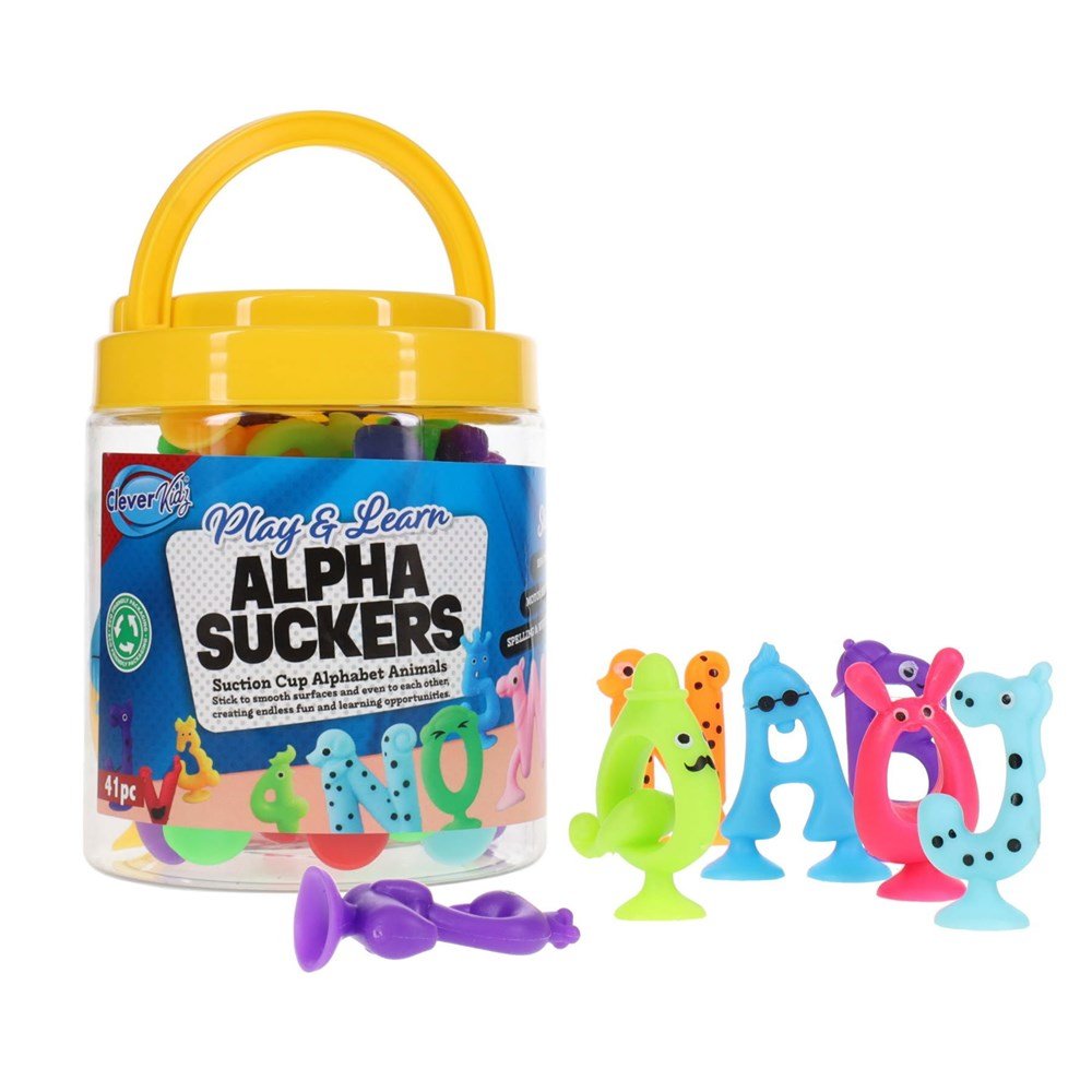 Alphabet Suckers Tub of 41 - ABC School Supplies