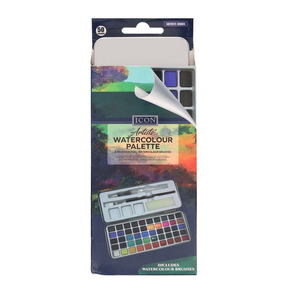 Artists Watercolour Palette and Professional Watercolour Brushes - ABC School Supplies