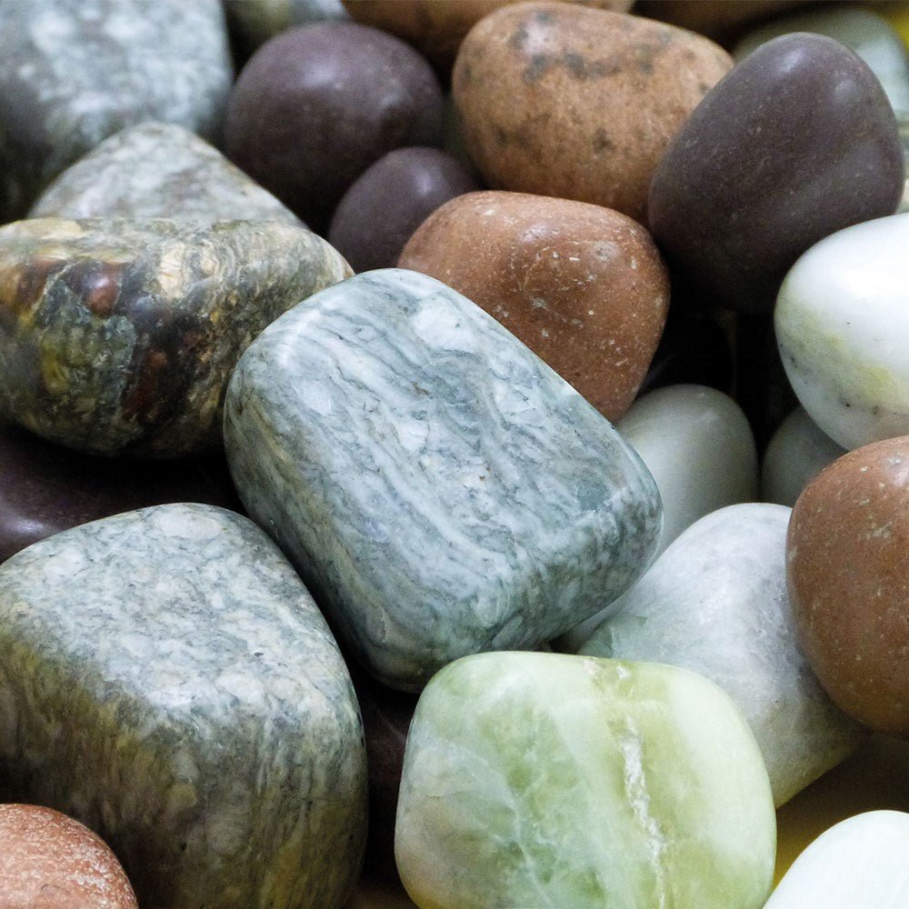 **Assorted Coloured - Polished Pebbles - ABC School Supplies