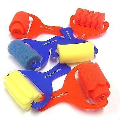 Assorted Foam Rollers 7Cm - Pack Of 6 - ABC School Supplies